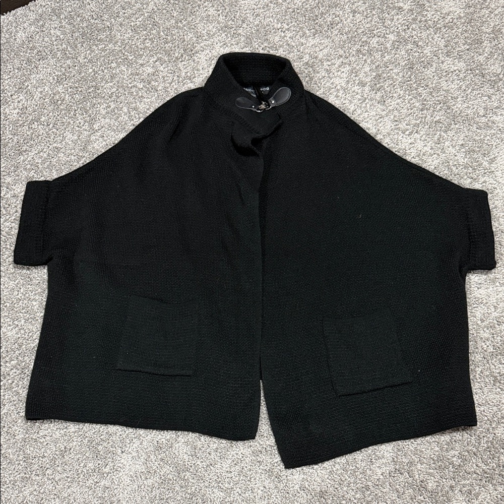 London Fog Classic Black Cape Jacket